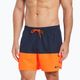 Мъжки къси панталони за плуване Nike Split 5" Volley в тъмносиньо и оранжево NESSB451-822 5