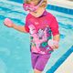 Детска маска за плуване Speedo Sea Squad Jr електриково розово/маймунско люляково/цветен цвят/прозрачна 7