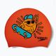 Детска шапка за плуване Speedo Junior Printed Silicone orange/yellow 2