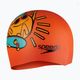 Детска шапка за плуване Speedo Junior Printed Silicone orange/yellow 3