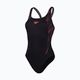 Speedo HyperBoom Splice Muscleback бански костюм от една част black/plum dandy/siren red