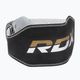 RDX Колан за вдигане на тежести 6" кожен черен/златен