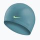 Nike Твърда силиконова зелена бездна шапка за плуване 2
