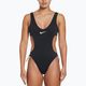 Дамски бански костюм от една част Nike Wild в черно и бяло NESSD255-001 4