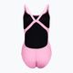 Дамски бански костюм от една част Nike Hydrastrong Solid Fastback, розов NESSA001-660 2