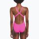 Дамски бански костюм от една част Nike Hydrastrong Solid Fastback огнено розово 2