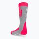 Детски ски чорапи 4F F028 сиво-розови 4FJAW22UFSOF028 3