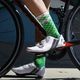 LUXA Асиметрични чорапи за колоездене зелени LUHE19SAMGS 5