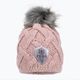 Дамска зимна шапка Fera Swarovski Snowflake pink 5.8.sn.ro 2