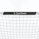 Футболна врата OneTeam One 300 x 200 cm от поцинкована стомана, бяла/черна 5