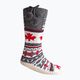 Glovii GQ4 бели/червени/сиви отопляеми чехли с чорапи