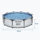 Сглобяем басейн Bestway Steel Pro Max Pool 305 x 76 cm сив 4