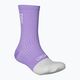 Чорапи за колоездене POC Flair Mid purple amethyst/hydrogen white