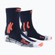 X-Socks Trek Чорапи за трекинг на открито, среднощно синьо/оранжево 5