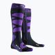 Ски чорапи X-Socks Ski Control 4.0 charcoal melange/purple 5