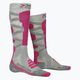Дамски ски чорапи X-Socks Ski Silk Merino 4.0 grey XSSSKMW19W 4