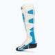Дамски ски чорапи X-Socks Ski Silk Merino 4.0 white/black/turquoise 2