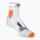 Мъжки чорапи за бягане X-Socks Marathon Energy 4.0 arctic white/trick orange 2
