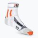 Мъжки чорапи за бягане X-Socks Marathon Energy 4.0 arctic white/trick orange 3