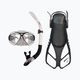 Комплект за гмуркане Mares ABC Quest Travel маска + шнорхел + плавници бяло и черно 410797 11