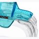 SEAC Libera синя прозрачна/оранжева пълнолицева маска за гмуркане с шнорхел 6