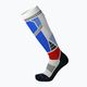 Mico Средно тегло M1 Ски чорапи бели и сини CA00102 4