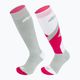Nordica Multisports Winter Jr детски ски чорапи 2 чифта lt grey/coral/white 6