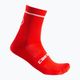 Мъжки червени чорапи за колоездене Castelli Entrata 13