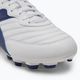 Детски футболни обувки Diadora Brasil 2 R LPU JR бяло/насиво 7