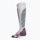 Дамски ски чорапи UYN Ski All Mountain light grey melange/coral 2