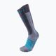 Дамски ски чорапи UYN Ski Comfort Fit grey/turquoise 4