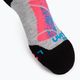 Детски ски чорапи UYN Ski Junior light grey/coral fluo 2