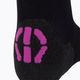 Дамски чорапи за колоездене UYN Light black /grey/rose violet 3