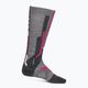 Дамски ски чорапи UYN Ski Merino light grey/pink 2