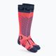 Дамски ски чорапи UYN Ski One Merino розово/черно