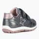 Детски обувки Geox Heira тъмно сиво/тъмно розово 10