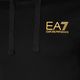 EA7 Emporio Armani Train Logo Series Hoodie Extended Logo Coft черен/златист суитшърт с лого 3