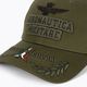 Мъжки Aeronautica Militare Релефна бродерия военна зелена бейзболна шапка 3