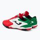 Мъжки футболни обувки Joma Cancha TF червено/бяло/зелено 3