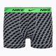 Мъжки боксерки Nike Everyday Cotton Stretch Trunk 3Pk BAU с геометричен печат/студено сиво/черно 2