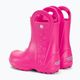 Crocs Дръжка дъждовна обувка Деца бонбонено розови гуменки 3