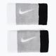 Nike Swoosh двойно широки ленти за китки 2 бр. сиво/черно N0001586-016 2