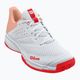 Дамски обувки за тенис Wilson Kaos Stroke 2.0 white/peach perfait/infrared 8