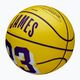 Wilson NBA Player Icon Mini Lebron yellow размер 3 детски баскетболни 3