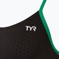 Дамски бански от една част TYR Hexa Cutoutfit black/green 3