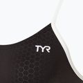 Дамски бански от една част TYR Hexa Cutoutfit black/white 3