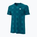 Мъжка тениска за тенис Wilson PWR SMLS Henley III blue WRA804502