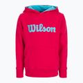 Детска качулка Wilson Script Cotton PO Hoody pink WRA769221