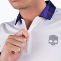 Мъжка поло риза за тенис HYDROGEN Tartan White/Purple T00518E82 2