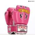 Мъжки боксови ръкавици YOKKAO Stadium fuchsia 8